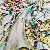 Floral I Ein Projekt aus dem Bereich Zeichnung und Aquarellmalerei von Helena Michel - 05.03.2021