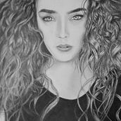 Federica - 30x42 Matite su Canson ruvido.. Drawing project by Vincenzo Giuliano - 03.05.2021