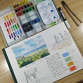 Mi Proyecto del curso: Cuaderno de viaje en acuarela. . Traditional illustration project by Isabel Granados - 03.12.2021