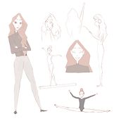 Mi Proyecto del curso: Introducción al diseño de personajes para animación y videojuegos (Lineup para mi proyecto "Orsus"). Animation, and Character Design project by anazaffire - 03.05.2021