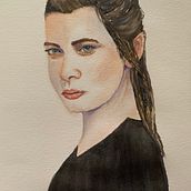 My project in Watercolor Portrait from a Photo course. Un proyecto de Pintura a la acuarela de Eileen Arthur - 18.03.2021