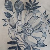 Mi Proyecto del curso: Tatuaje para principiantes. Fine Arts project by stephanie_perez2 - 03.06.2021