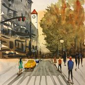 My project in Urban Landscapes in Watercolor course. Painting project by ericksonheather - 03.06.2021
