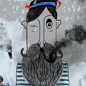 Sailor in the mist Ein Projekt aus dem Bereich Grafikdesign von Maria Michailidou - 06.03.2021