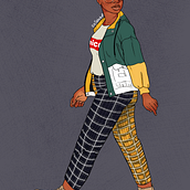 Stylised self-portrait. Un projet de  de Jaleel Hudson - 07.08.2020