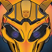 My Course Project: Vector Art - Reflect Your Style with Illustrator / Bumblebee 2018 Movie Art . Design, Digital Illustration, and Vector Illustration project by Matías Herrera González - 03.06.2021