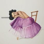 Meu projeto do curso: Ilustração de uma pin-up com técnicas tradicionais. Un proyecto de Ilustración tradicional de Beatriz Prada - 07.03.2021