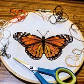 My project in Realistic Embroidery Techniques course. Arts, and Crafts project by Maria Castillo - 03.07.2021