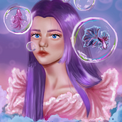 Mi Proyecto del curso: Retratos digitales de fantasía con Photoshop. Nombre de la obra: Beta. . % Shaila Duarte tarafından hazırlanan  projesi - 03.07.2021