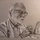 Retrato a Fernando Salvador . % Carlos Saldaña Arjomil tarafından hazırlanan Çizim, Kalem Çizimi, Sanatsal Çizim, Portre Çizimi, Ve Gerçekçi Çizim projesi - 02.05.2021