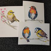 My project in Artistic Watercolor Techniques for Illustrating Birds course. Watercolor Painting project by bridie_2 - 03.07.2021