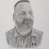 Retrato a Héctor . % Carlos Saldaña Arjomil tarafından hazırlanan Kalem Çizimi, Sanatsal Çizim, Portre Çizimi, Ve Gerçekçi Çizim projesi - 02.06.2021
