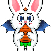 Bunnicorn. Design de personagens e Ilustração infantil projeto de John Earickson - 08.03.2021