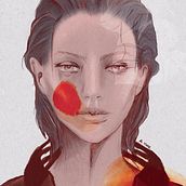 Mi Proyecto del curso: Retrato ilustrado con Procreate. Traditional illustration project by Vanessa Aldaz - 03.07.2021