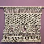 Mi Proyecto del curso: Introducción al macramé: creación de un tapiz decorativo. Macramé project by lorenagutierrez4 - 03.08.2021