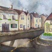 My project in Architectural Sketching with Watercolor and Ink course. Un proyecto de Pintura a la acuarela de Eileen Arthur - 17.04.2021