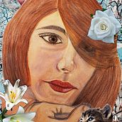 Mi Proyecto del curso: Retrato ilustrado en acuarela, Chica y naturaleza. Een project van Digitale tekening van María Cristina Bittencourt Colina - 08.04.2021