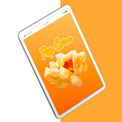 Pop Corn | App. Projekt z dziedziny Projektowanie aplikacji, Projektowanie logot, pów i Fotografia produktowa użytkownika Diana Molina - 09.03.2020