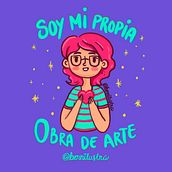 Soy mi propia obra de arte. Design, Traditional illustration, Digital Illustration, and Children's Illustration project by Berenice Priz - 03.08.2021