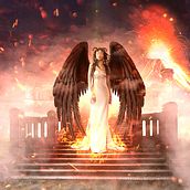 Brigid. Diosa Celta. Señora del fuego. Photo Retouching, and Photomontage project by Mario Garcia - 01.12.2021