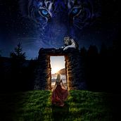 Diosa Tigre. Photomontage, and Photo Retouching project by Mario Garcia - 09.26.2020