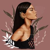 Retrato femenino . Un proyecto de Dibujo digital e Ilustración digital de Natalia Naya - 09.03.2021