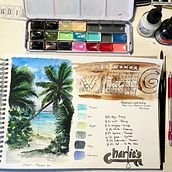 My project in Watercolor Travel Journal course Ein Projekt aus dem Bereich Aquarellmalerei von cheryl garner - 09.03.2021