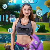 Fortnite Girl . % Tomas Zabala tarafından hazırlanan Fotomontaj projesi - 03.09.2021