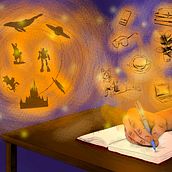 Imaginar la palabra cotidiana a la luz de la hoguera. Un progetto di Illustrazione tradizionale e Illustrazione digitale di Valentina Rodríguez Fernández - 23.11.2020