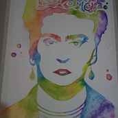 Frida lluvia de color . % Jimmy Morales tarafından hazırlanan Sulubo, Ve a Resim projesi - 03.10.2021