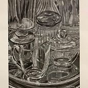 Glass and metal. Projekt z dziedziny R i sunek użytkownika Irina Dalby - 10.03.2019