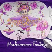 Pachamama Fantasy. Character Design, and Traditional illustration project by Liz Yelud Adra - 03.10.2021