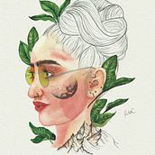 Retrato Ilustrado en Acuarelas IV. Digital Illustration, and Watercolor Painting project by Rita Carboni - 12.20.2020