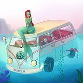 Mermay 2020. Un progetto di Character design, Illustrazione digitale e Illustrazione tradizionale di Julia Bullet - 23.04.2020