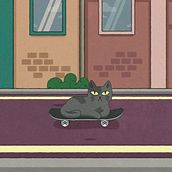 Lofi Cat . % Manuel de la Osa tarafından hazırlanan Animas, on, Geleneksel illüstras, Ve on projesi - 03.10.2021