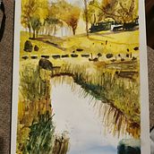 My project in  Natural Landscapes in Watercolor course. Watercolor Painting project by Julia Zi - 03.11.2021