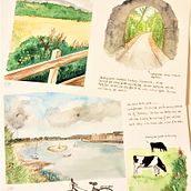 Mi Proyecto del curso: Cuaderno de viaje en acuarela. Watercolor Painting project by elsa_prn - 03.10.2021