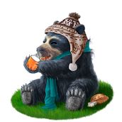 Oso Andino Proyecto Para la SENDA VERDE. Un progetto di Illustrazione tradizionale di Albaro Alberto Irusta Vasquez - 10.03.2021
