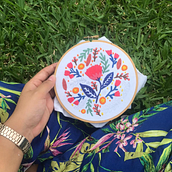 Primeros bordados. Een project van Borduurwerk van Daniela Valerín Ulate - 04.07.2020