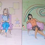 Andy e Sammy personagens autorais. Drawing project by Adriana Machado - 03.10.2021