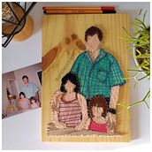 String art - prego e linha - baseado em foto. Un proyecto de Artesanía de Bruna Scarpa - 10.03.2021