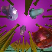 Escenario PopUp Heads. Een project van 3D, Animatie, Film, video en televisie, 3D-ontwerp, 3D-modellering y Motion Graphics van Pablo César Gómez López - 21.03.2021