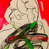 Sacral & Heart out of balance . Een project van  Acr y lschilderij van Lovely Jocelyn - 11.03.2021