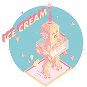 I Scream - Ice Cream. Un progetto di Illustrazione architettonica di Kim Guttmann - 11.03.2021