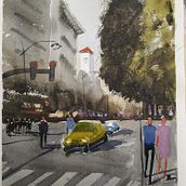 Paisajes urbanos a la acuarela . Watercolor Painting project by Emilio Morales Prado - 03.11.2021