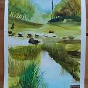 My project in  Natural Landscapes in Watercolor course. Watercolor Painting project by Michael Thompson - 03.11.2021