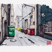 Mein Kursprojekt: Architektonische Zeichnung für städtische Illustrationen. Un progetto di Street Art e Disegno di Hanspeter Stünzi - 13.03.2021
