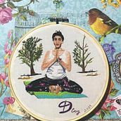 Yogui bordado . Embroidery project by Diana Coy - 03.12.2021