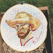 Van Gogh bordado . Embroidery project by Diana Coy - 03.12.2021