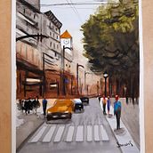 Paisajes urbanos en acuarela. Watercolor Painting project by Silvana Monsalves Araneda - 03.21.2021